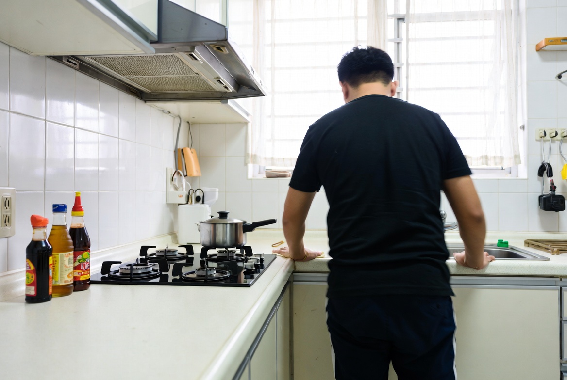 Sparkling clean kitchen